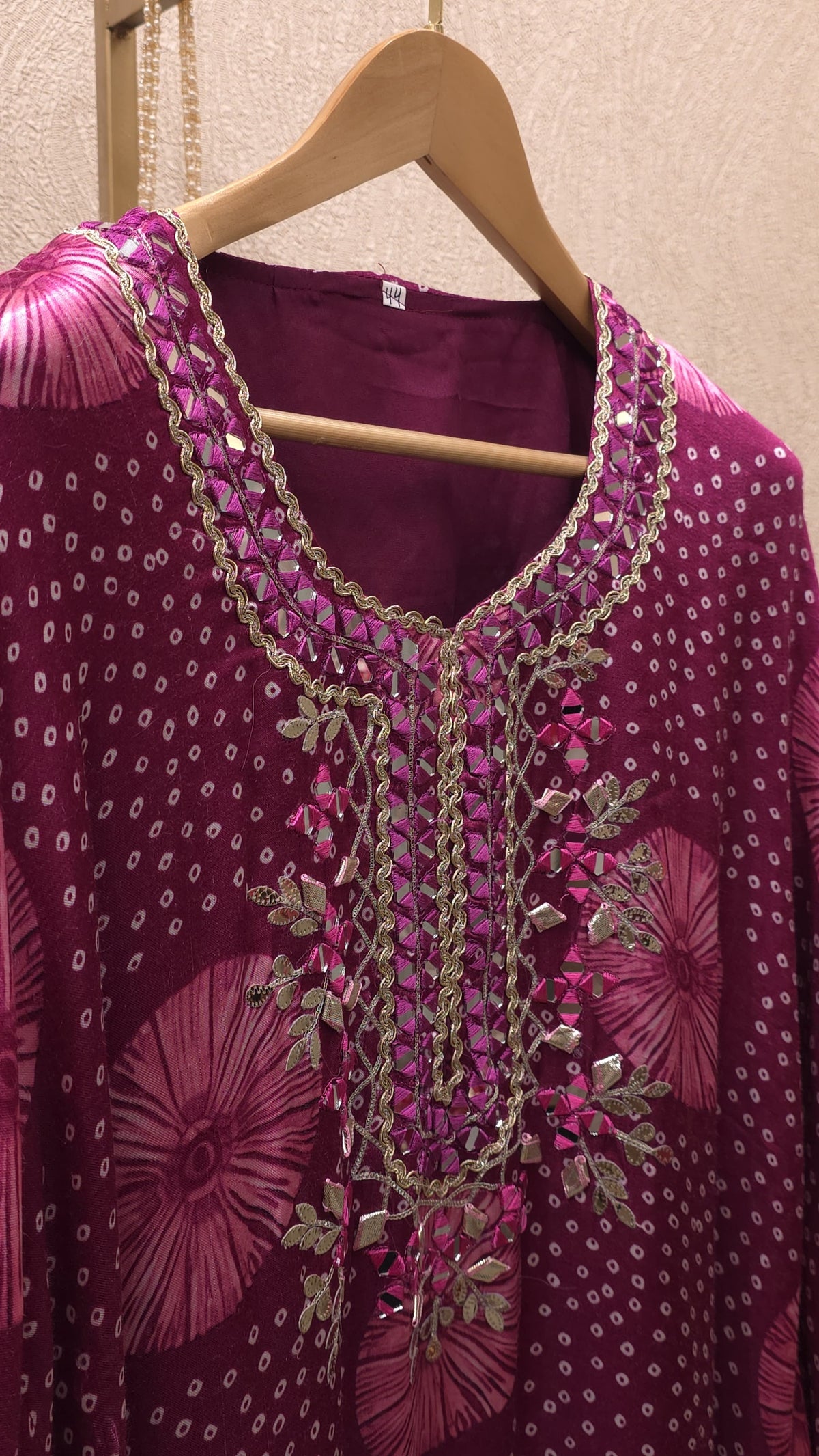 Pure Gajji Silk Readymade Handwork Kaftan