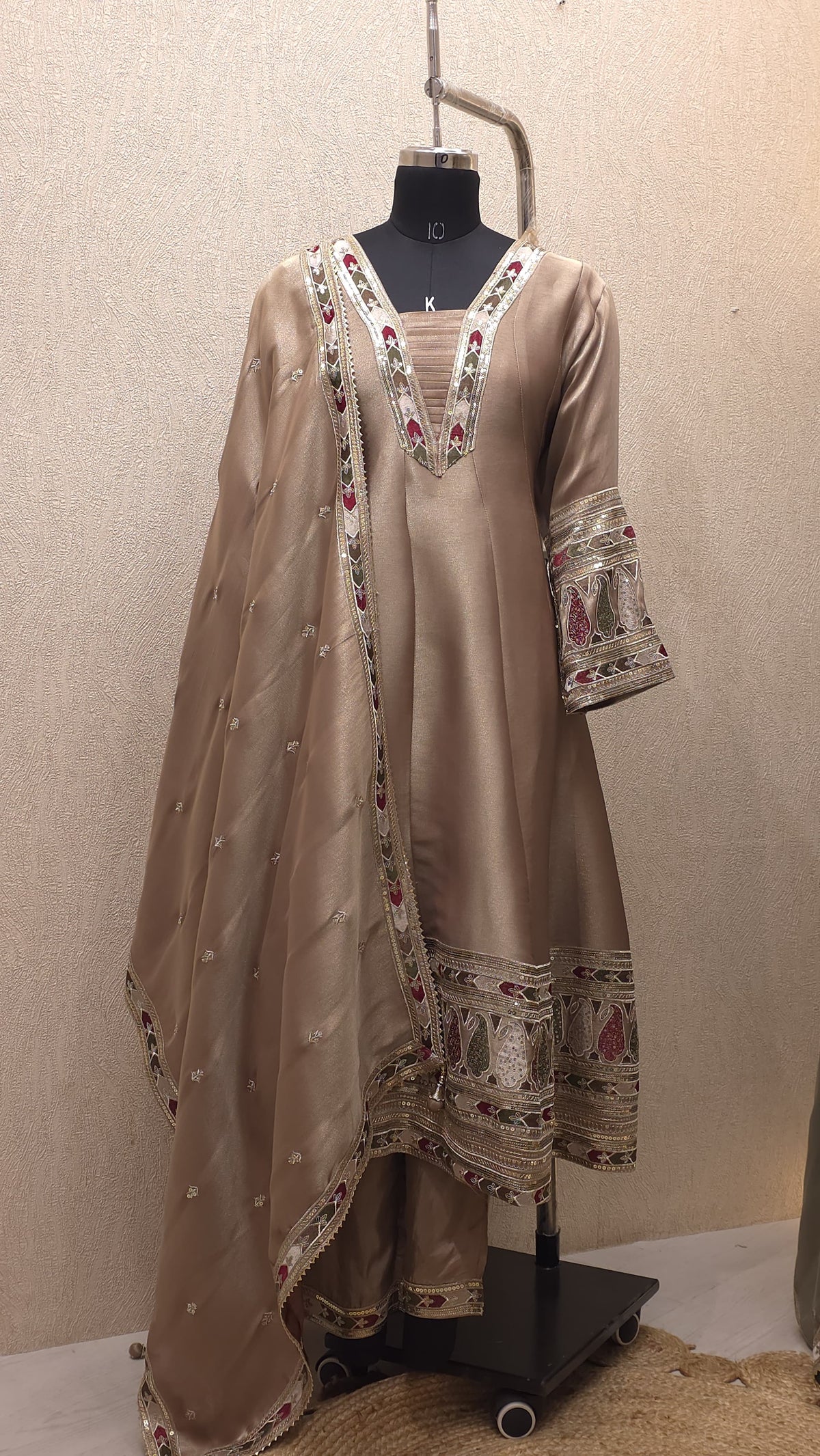 Russian Tissue Readymade Anarkali