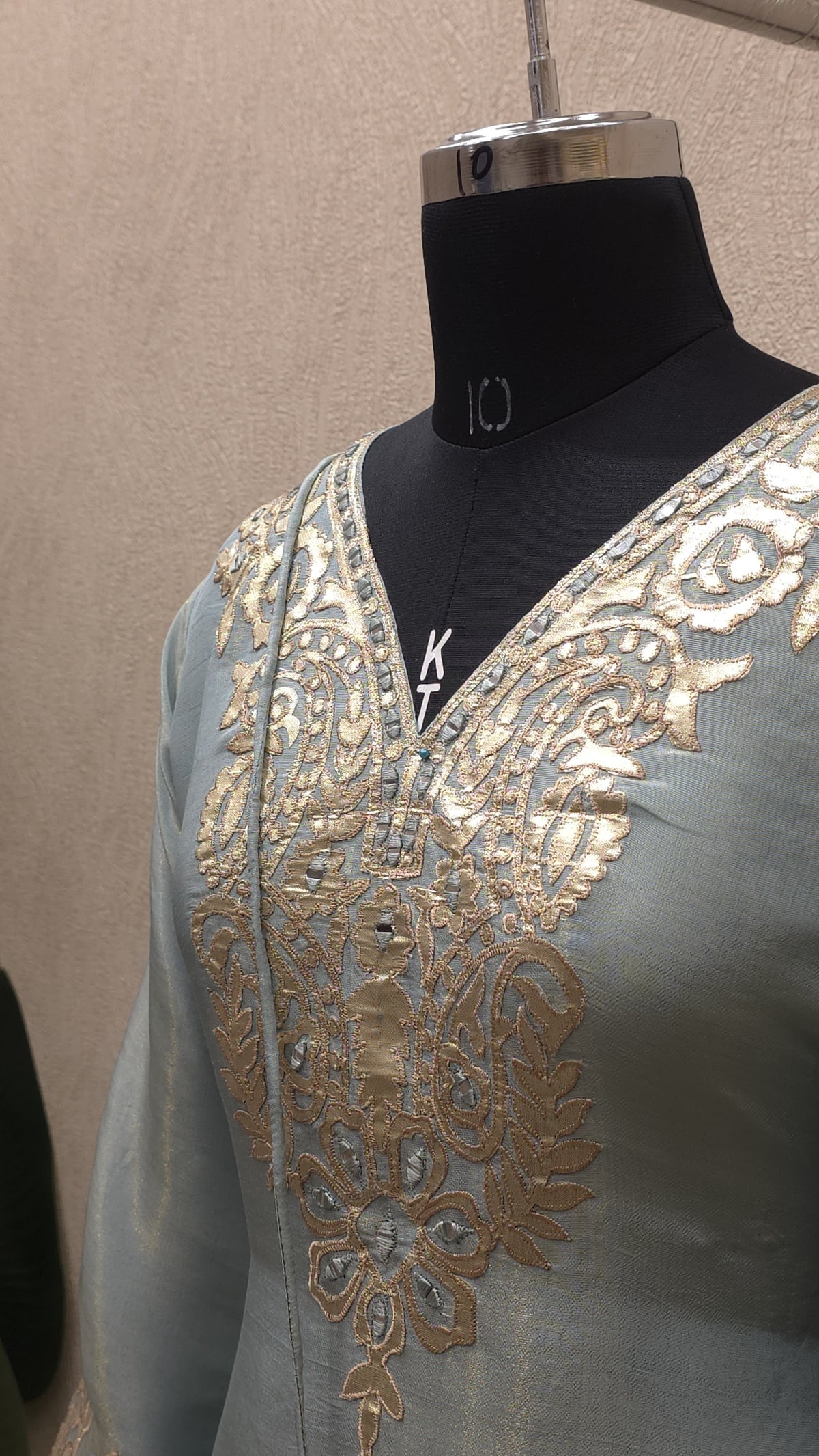 Readymade Shimmer Tissue Laser Cut Co-ord Set