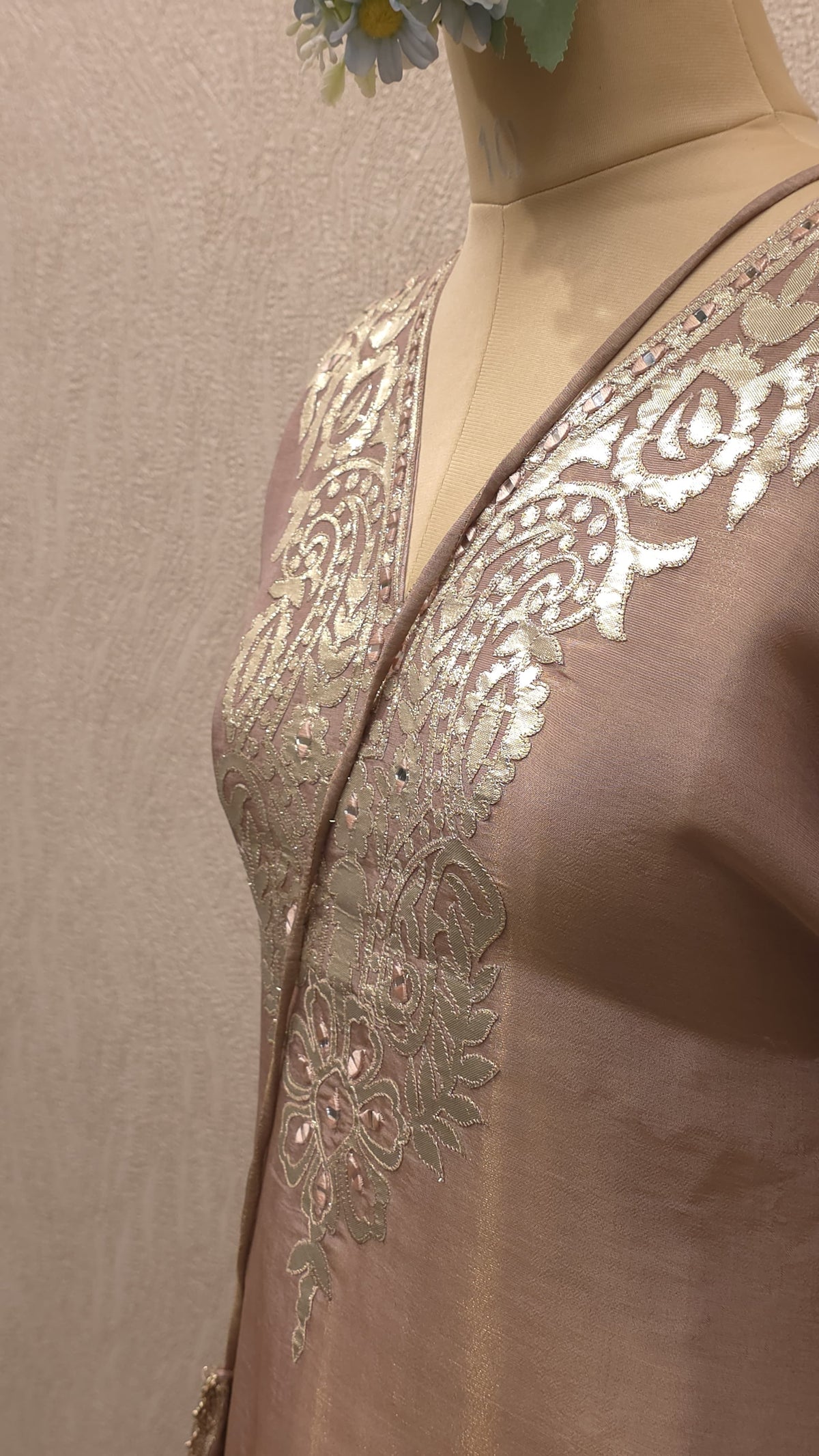 Readymade Shimmer Tissue Laser Cut Co-ord Set