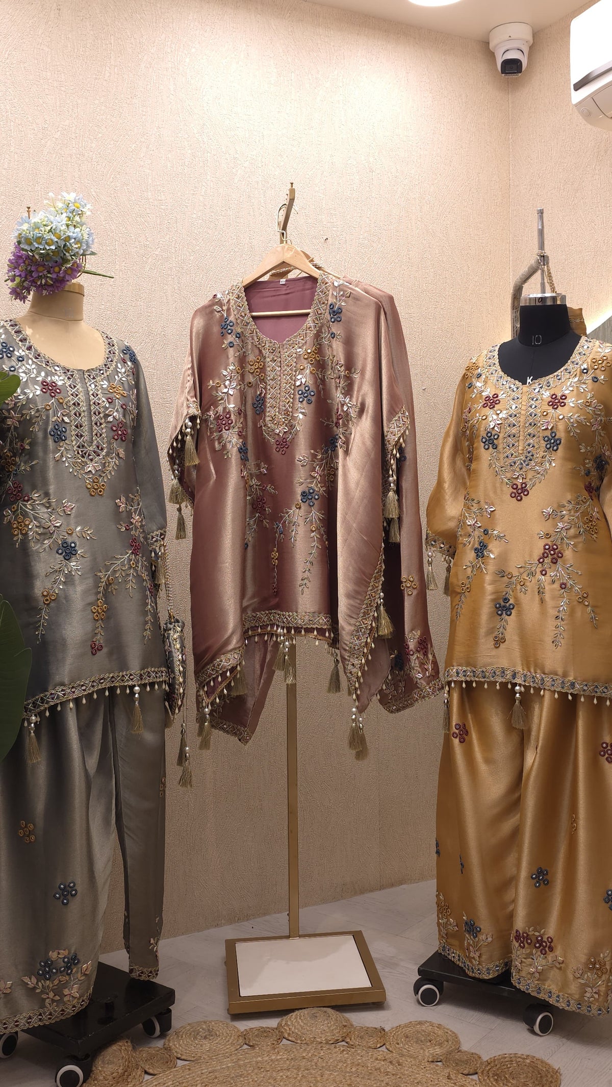 Readymade Short Kaftan With Farshi Salwar
