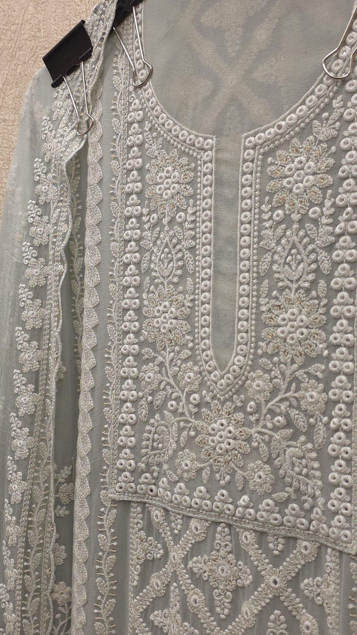 Georgette Lucknowi Suit -Pocket Friendly