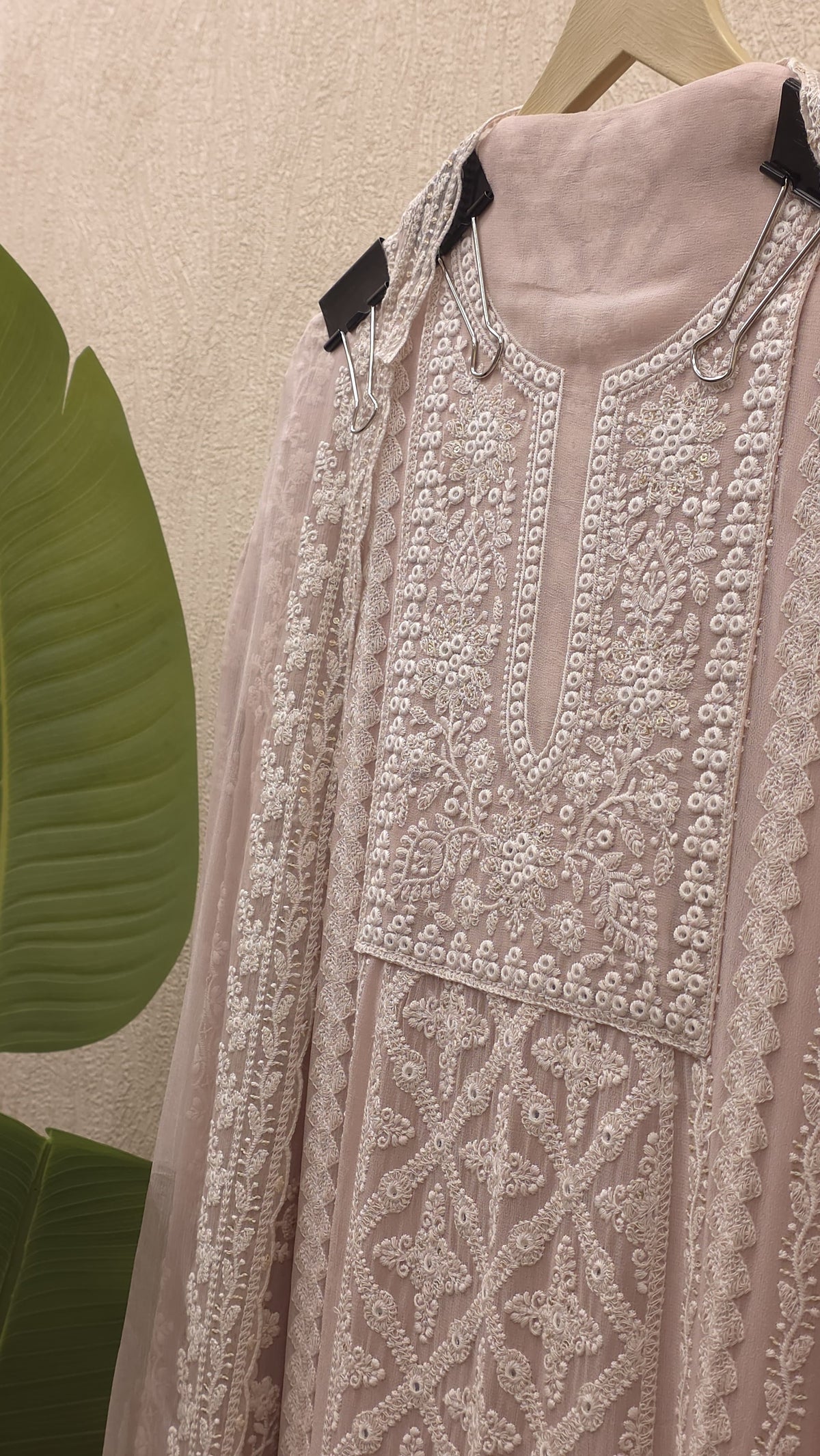 Georgette Lucknowi Suit -Pocket Friendly