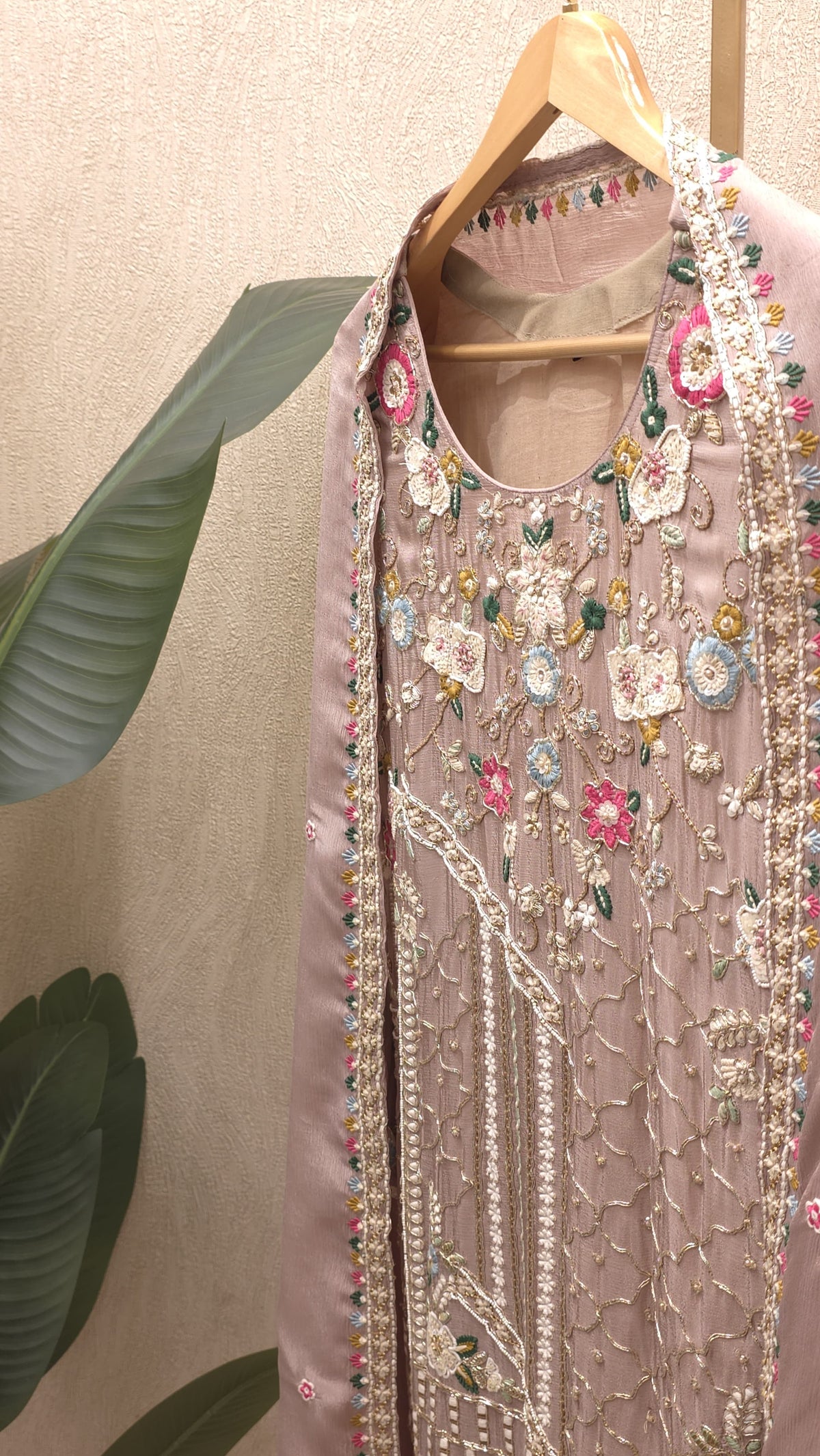 Pure Chinnon Readymade Suit