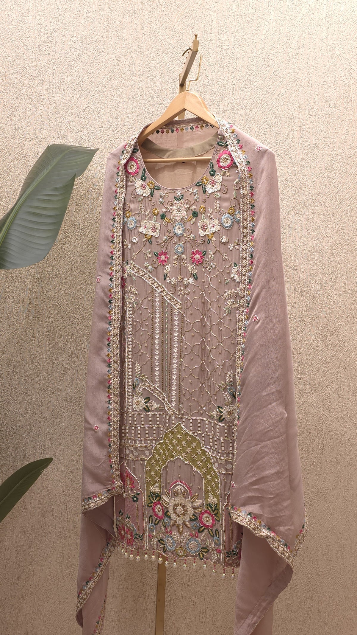 Pure Chinnon Readymade Suit