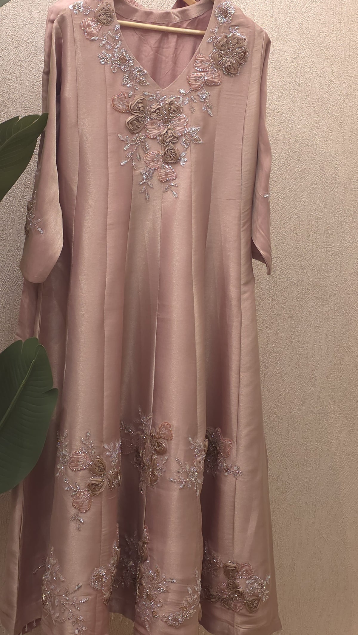 Giraffe Tissue Readymade Anarkali Suit