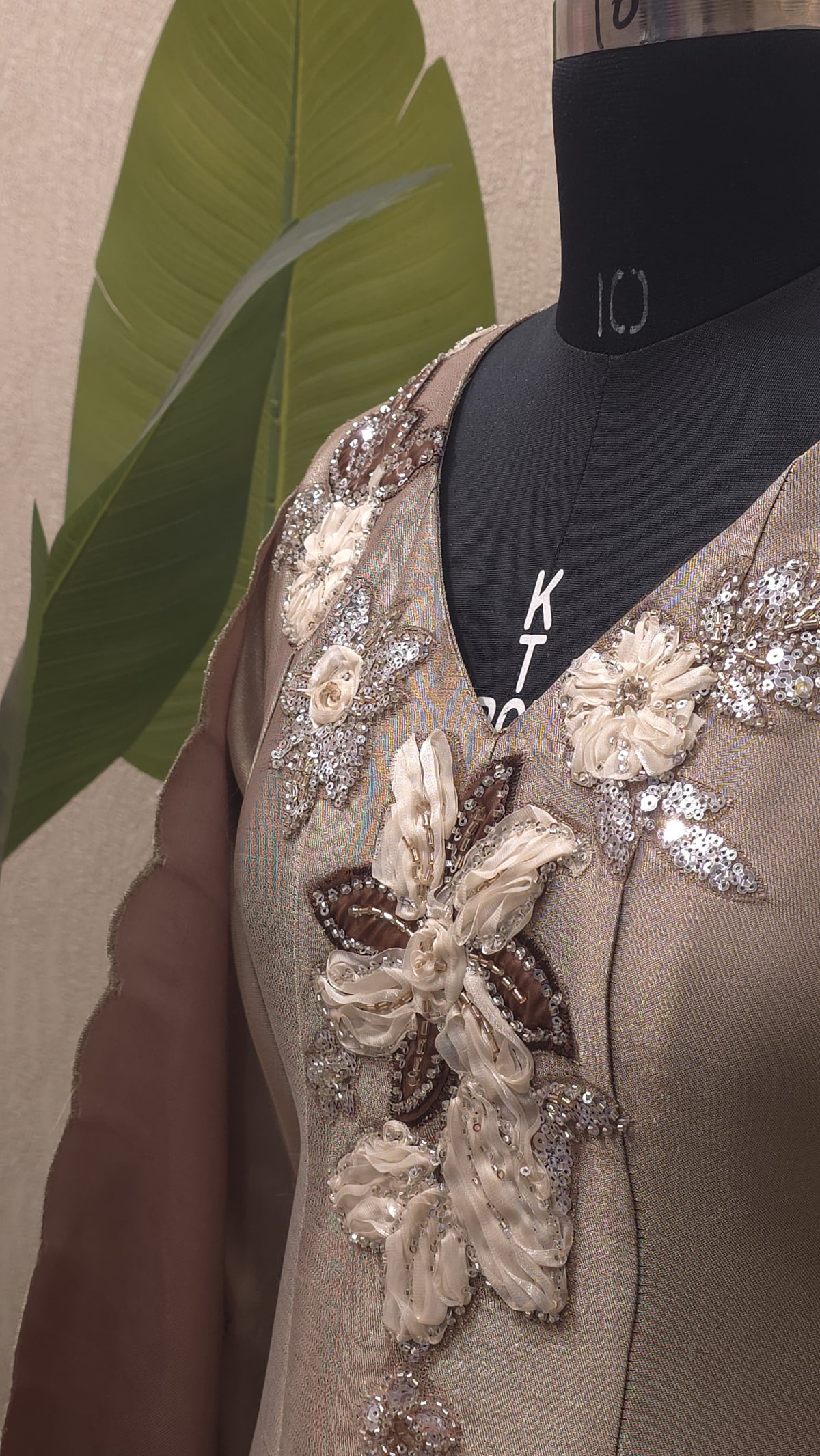 Giraffe Tissue Readymade Anarkali Suit