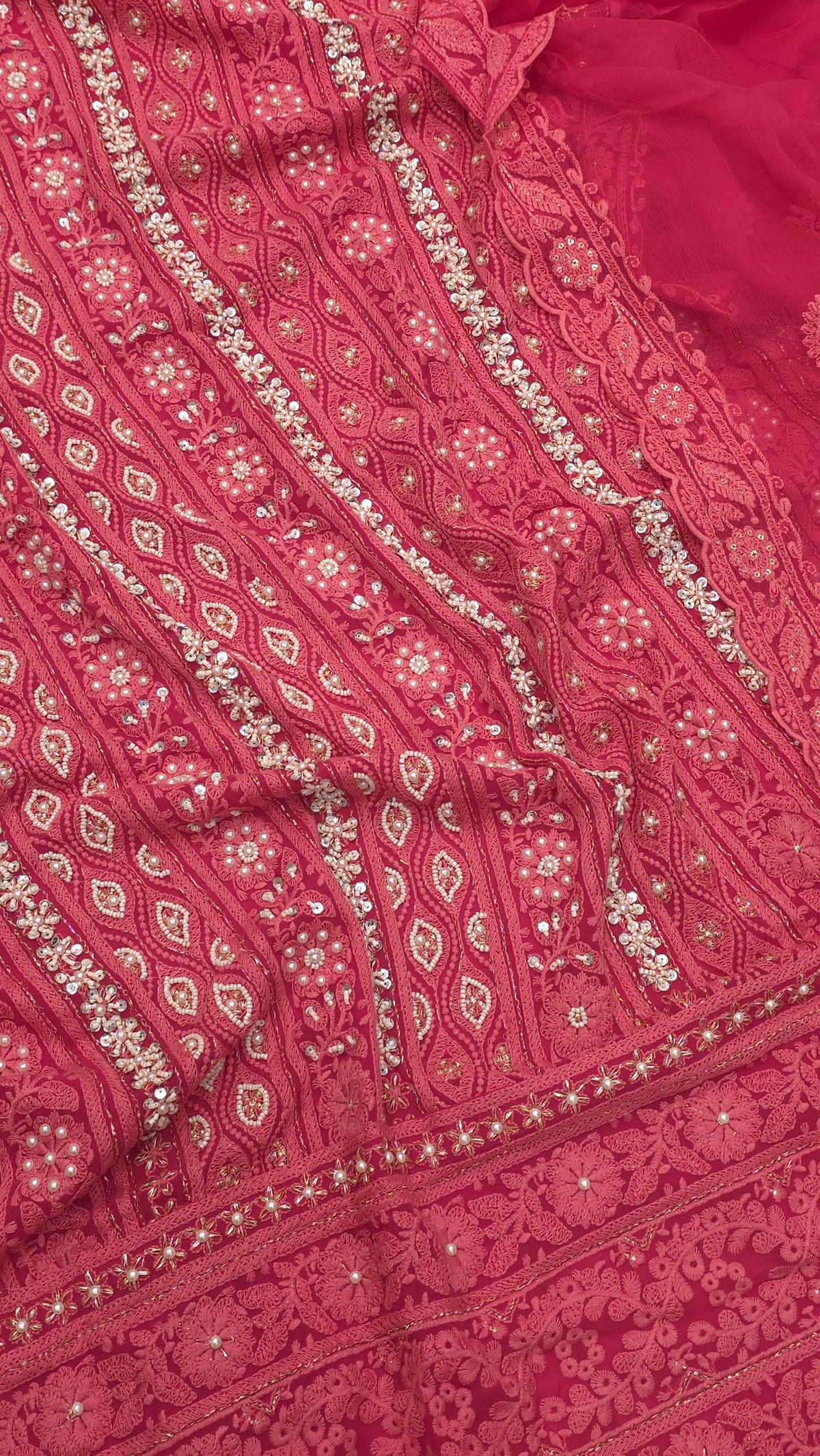 Pure Georgette Lucknowi Suit - The Festive Edit