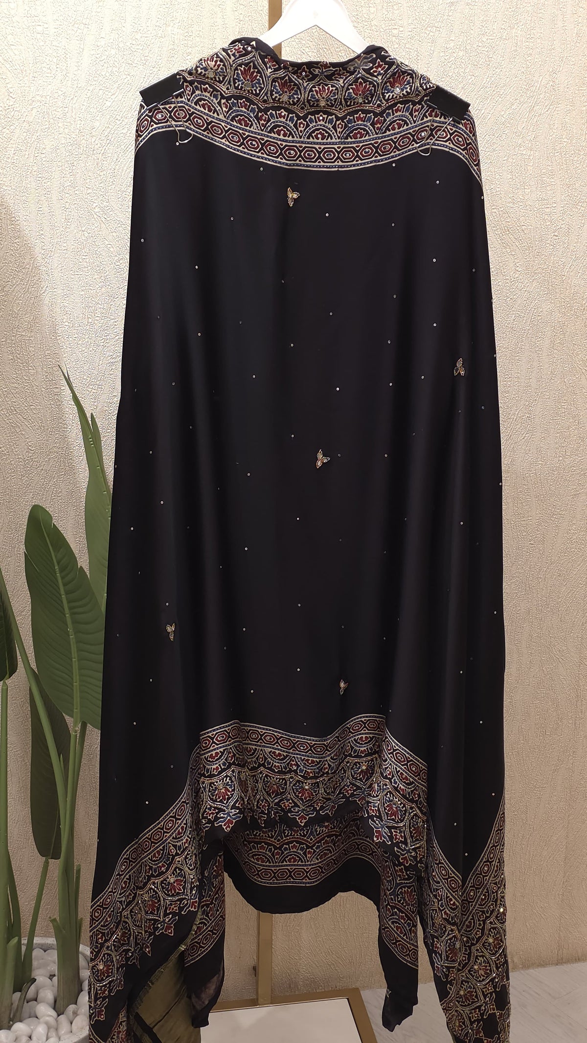 Pure Gajji Silk Ajrak Suit 3.O - The showstopper