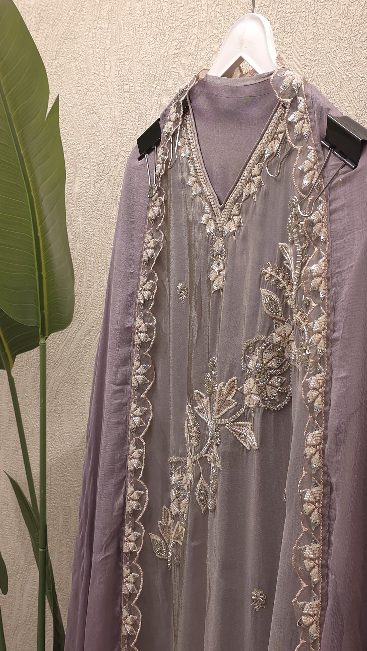 Designer Soft Tissue Embroidered Suit