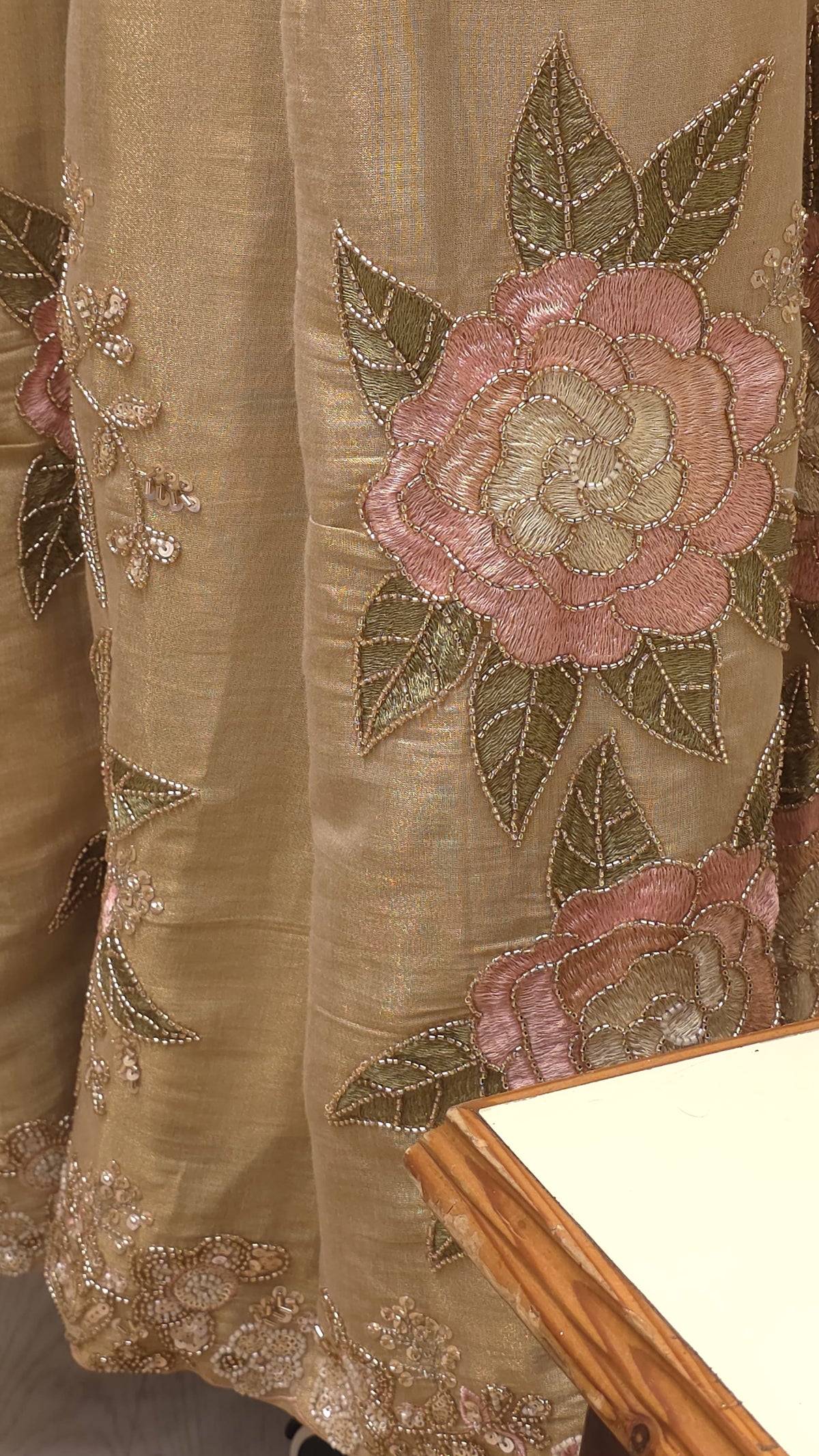 Royal Tissue Heavy Embroidered Readymade Dress