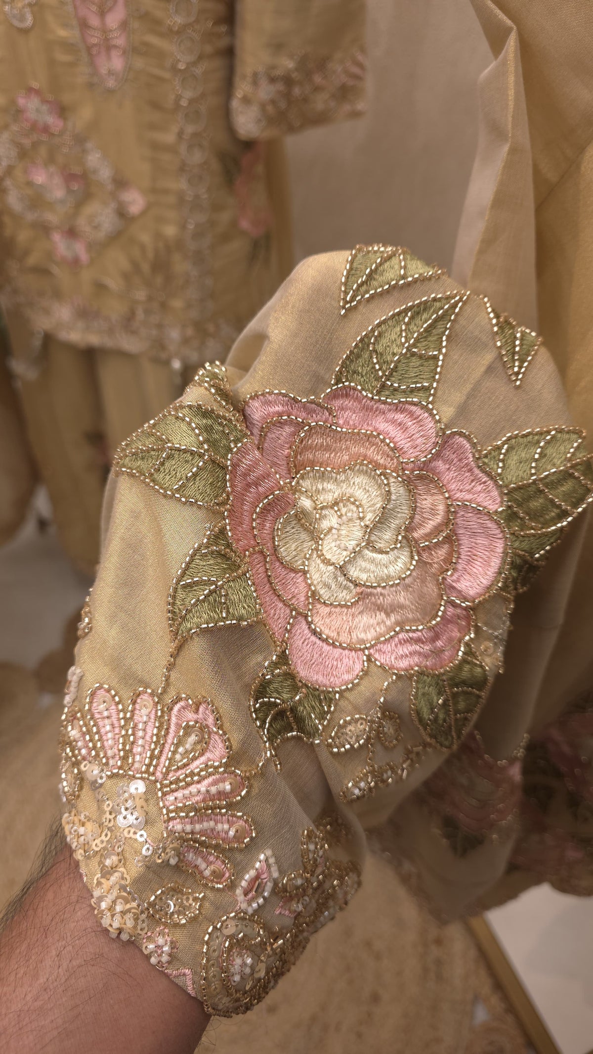 Royal Tissue Heavy Embroidered Readymade Dress