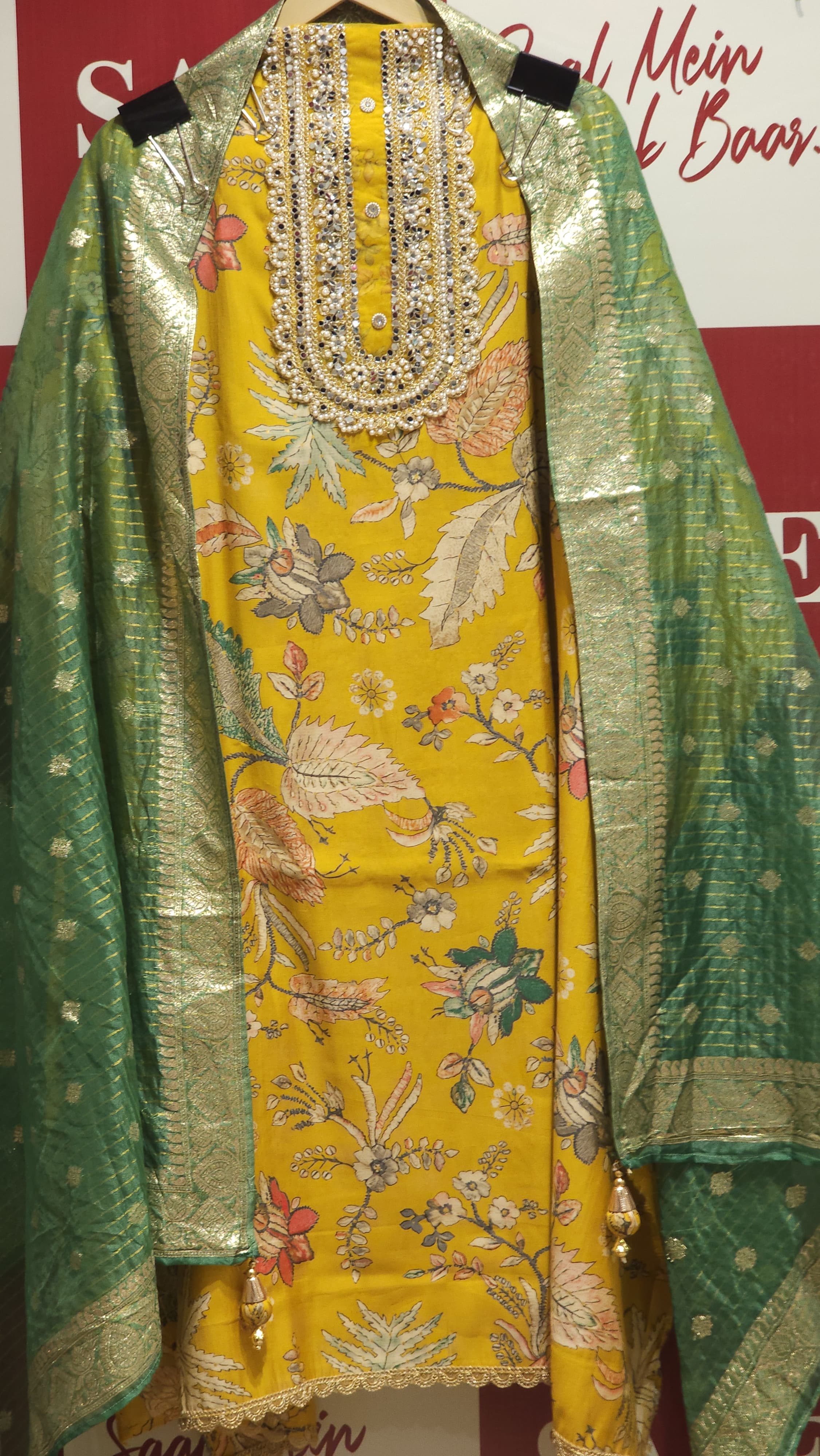 Modal Muslin with Banarasi Tissue Drape