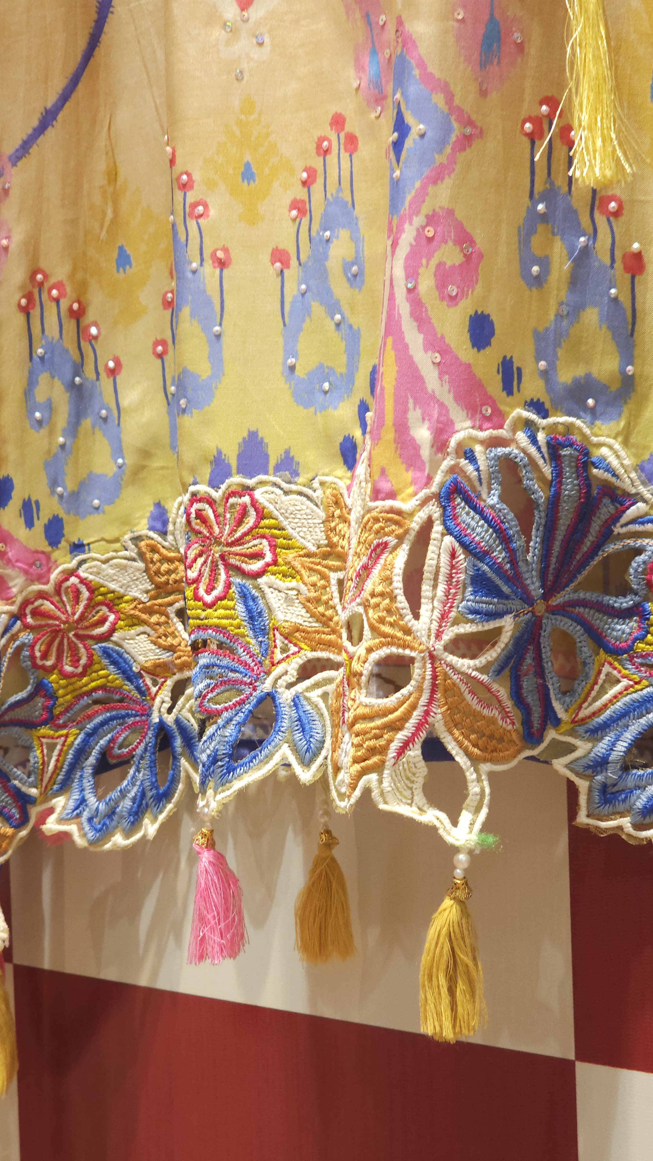 Cutwork grace in Multi Shade Muslin