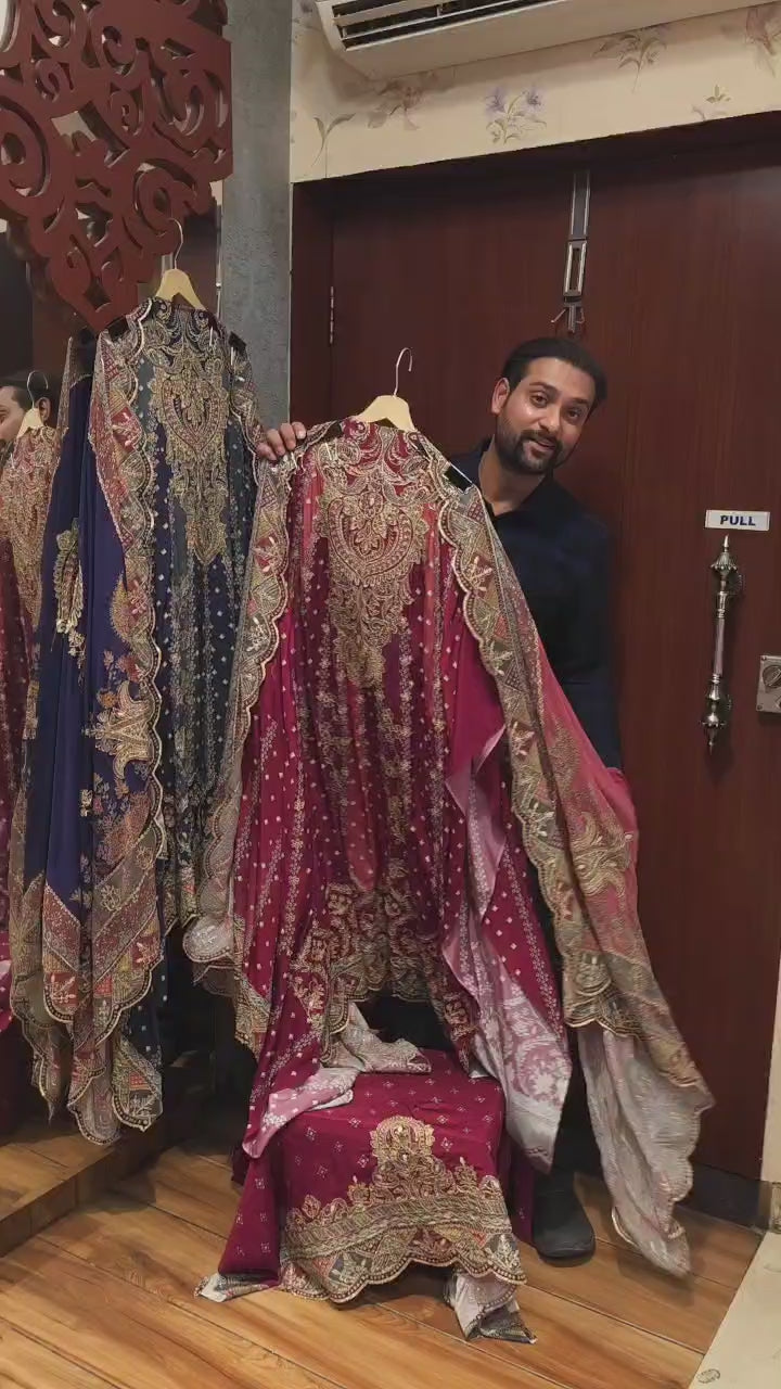 Anarkali Look Pure Crepe A-Line Suit 3.0