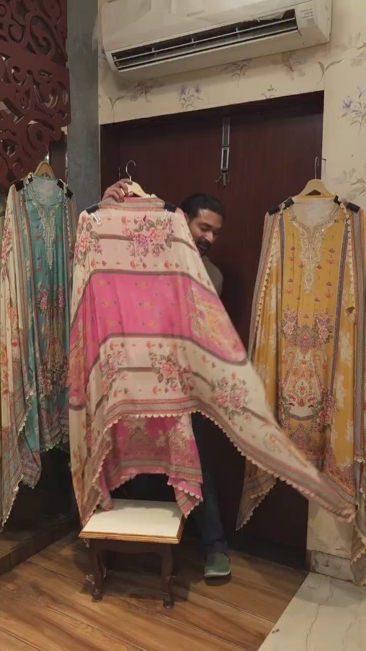 Eid Special – Pakistani Muslin Lawn Suit( waiting 10 day)