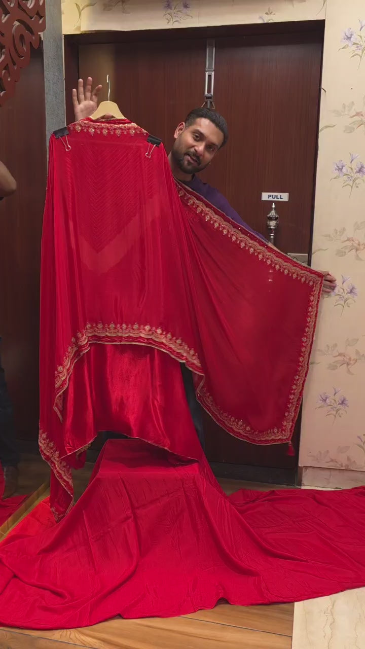 Gaji Silk 17.O with Bandhani Prints & Zari Gotta Work