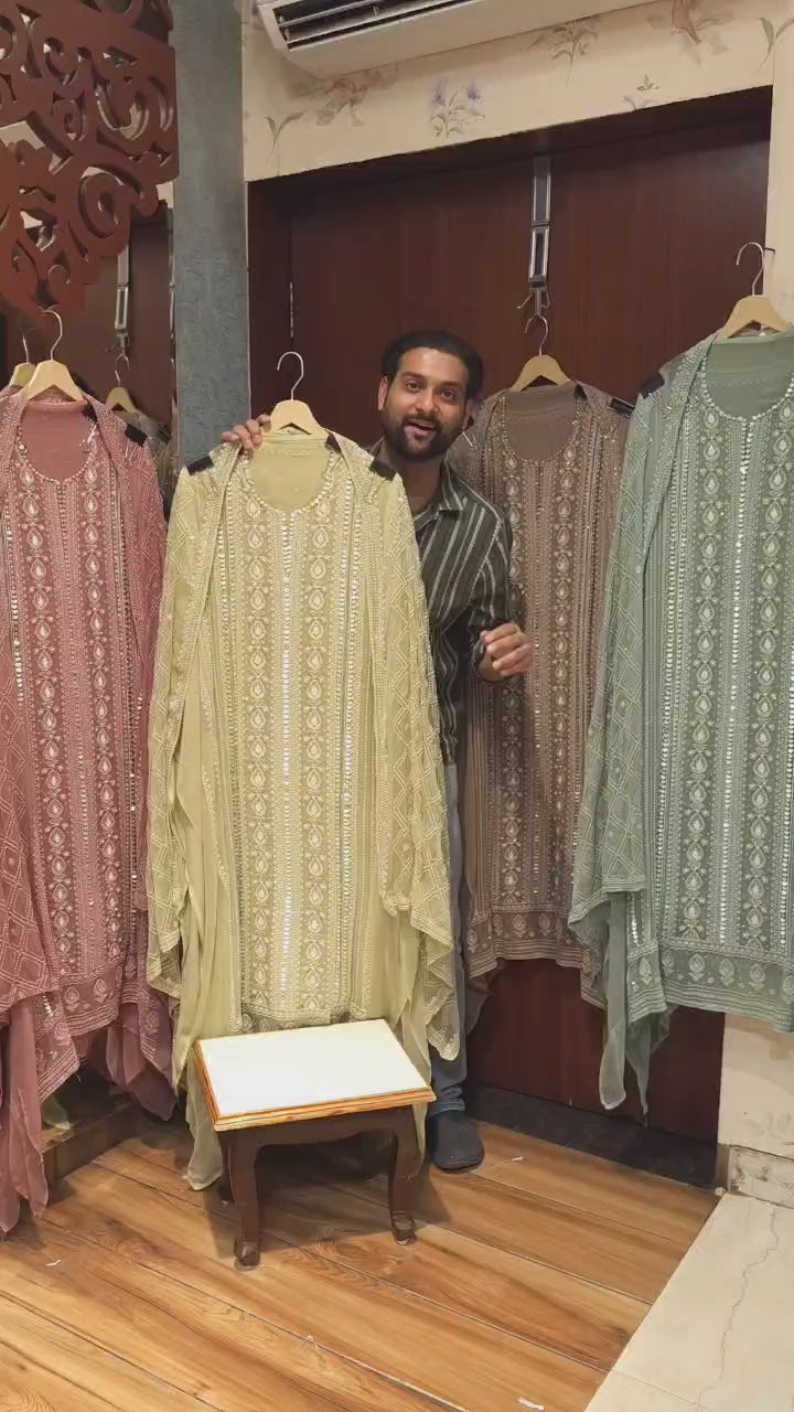 Viral Georgette Lucknowi Suit 2.O
