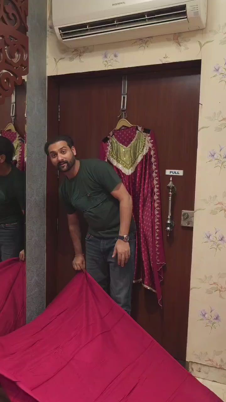 Gajji Silk 6.O with Bandhani Prints