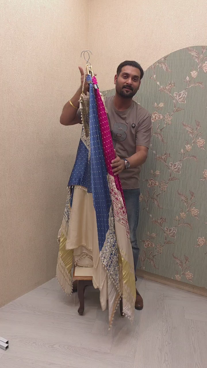 Rajwada Silk Suit with Gajji Dupatta 5.O
