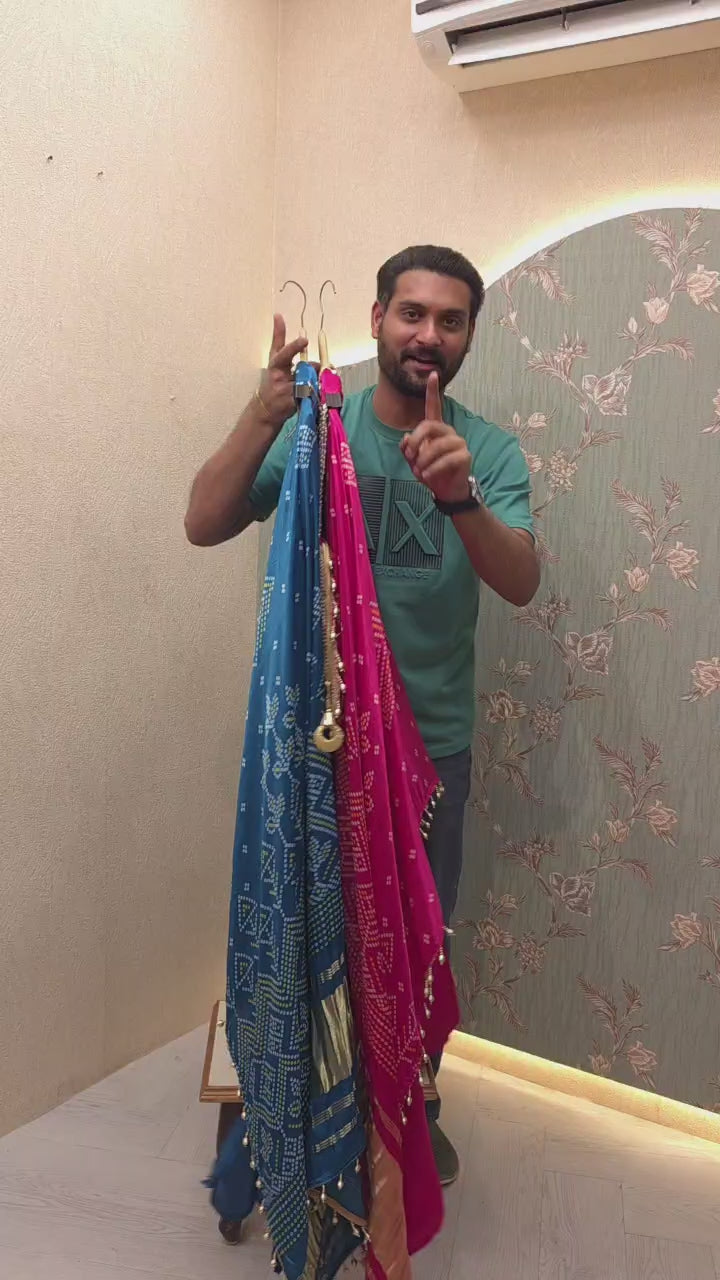 Rajwada Silk Suit with Gajji Dupatta 6.O