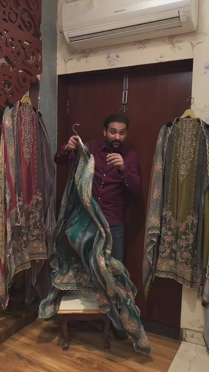 Eid Special- Crepe Embroidery Suit 1.O