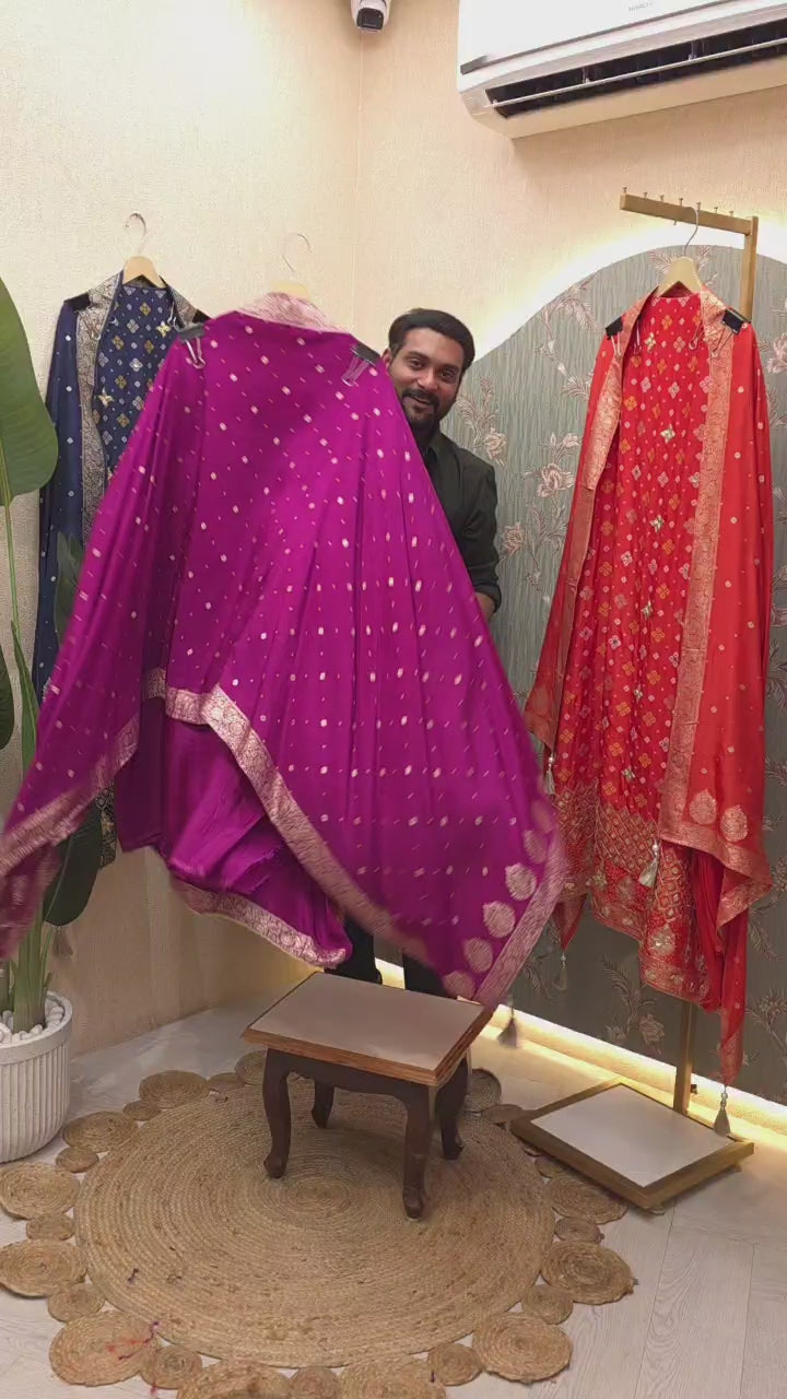 Banarasi Khaddi Dola Silk Suit 3.0