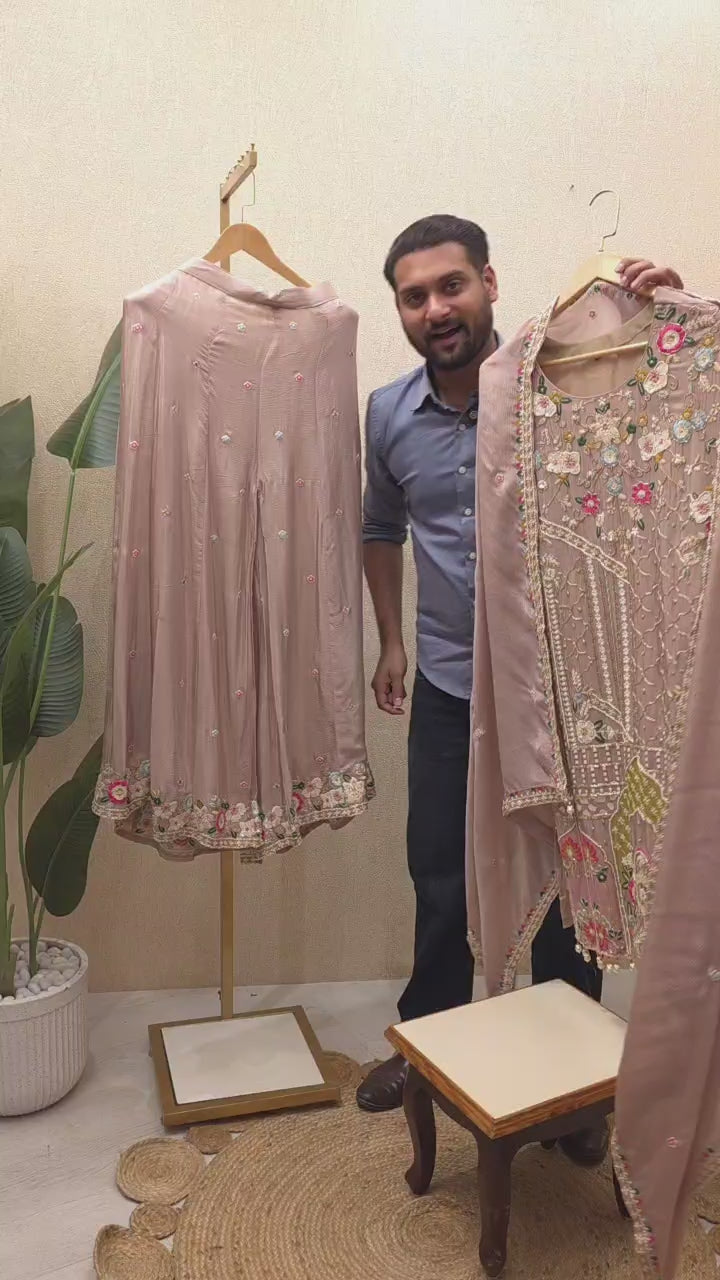 Pure Chinnon Readymade Suit