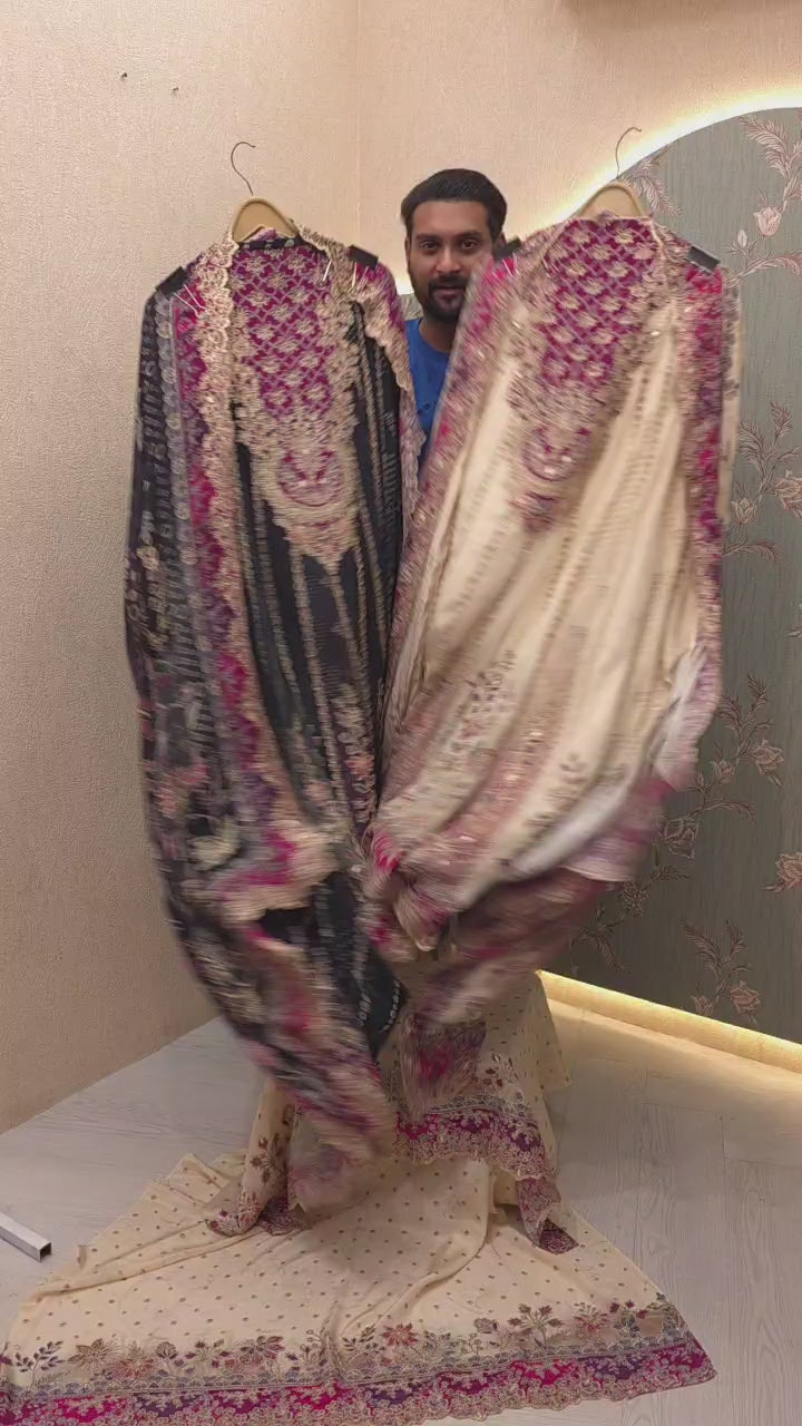 Anarkali Look Pure Crepe A-Line Suit 10.0