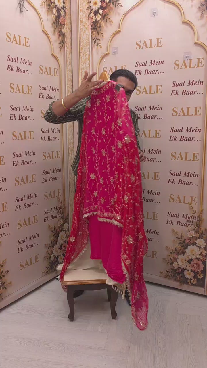 Royal Tissue Heavy Embroidery Suit