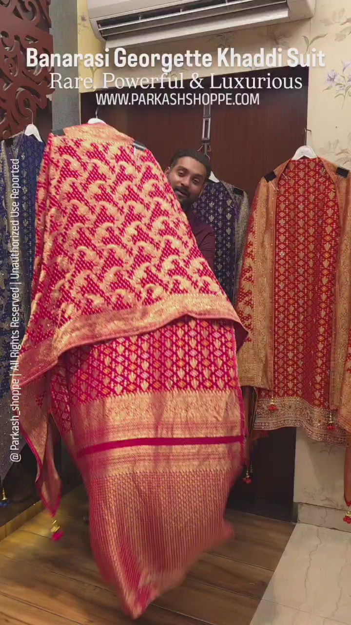 Banarasi Georgette Khaddi Suit -Rare, powerful & profoundly luxurious