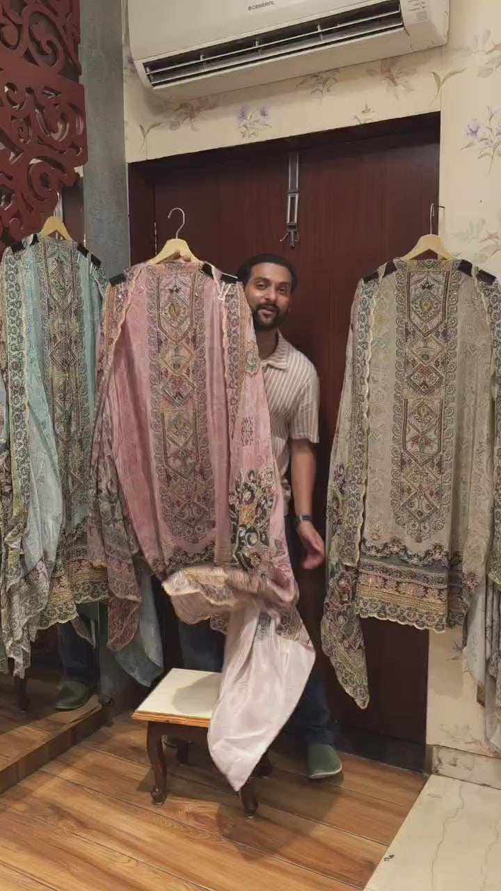 Eid Special- Crepe Embroidery Suit 4.O