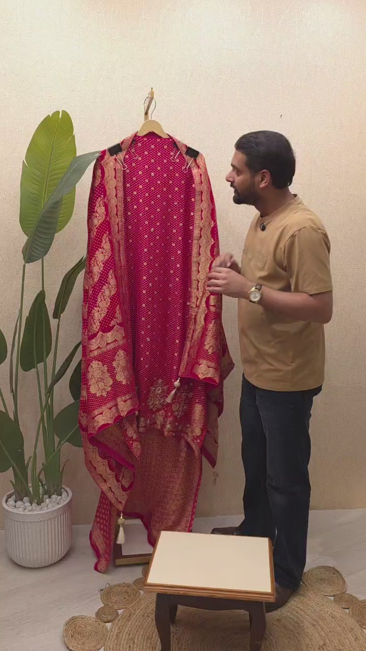 Pure Banarasi Khaddi Georgette Suit 4.0