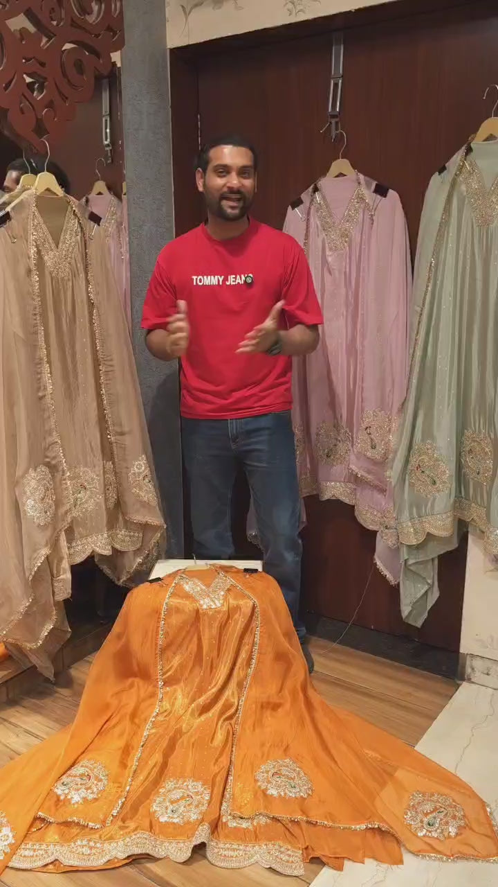 Peacock Assemble, Soft Banarasi Tissue Suit