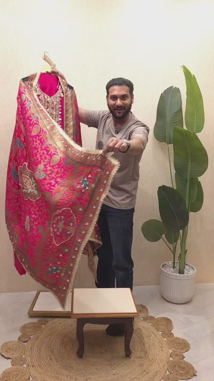 Odhni Silk Suit