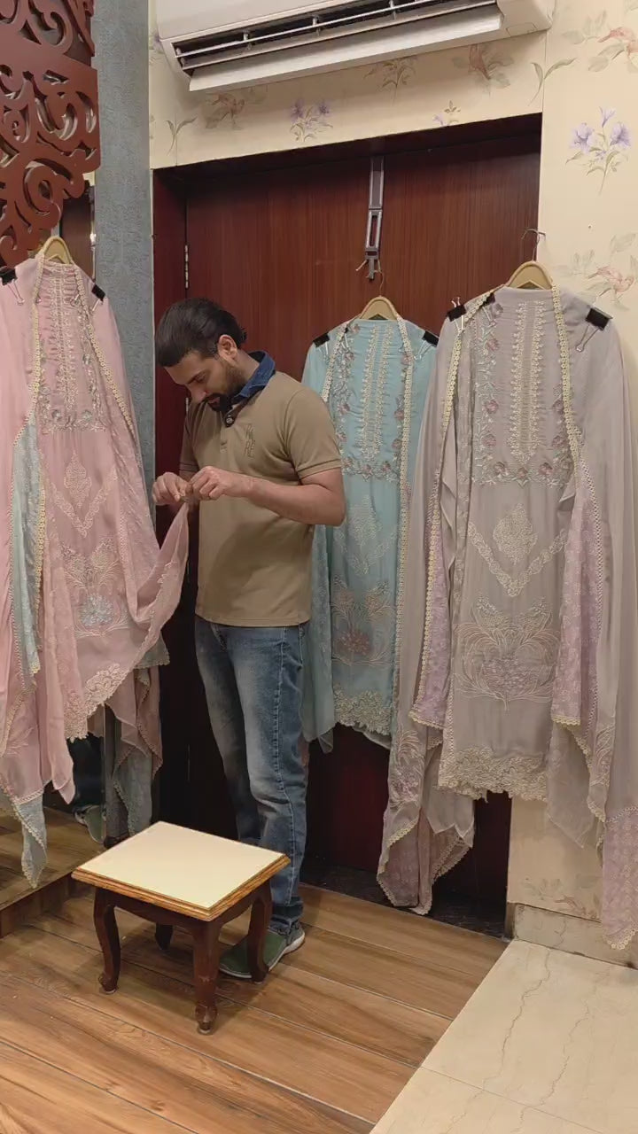 Exhibition's Choice Pakistani Organza Suit 1.O