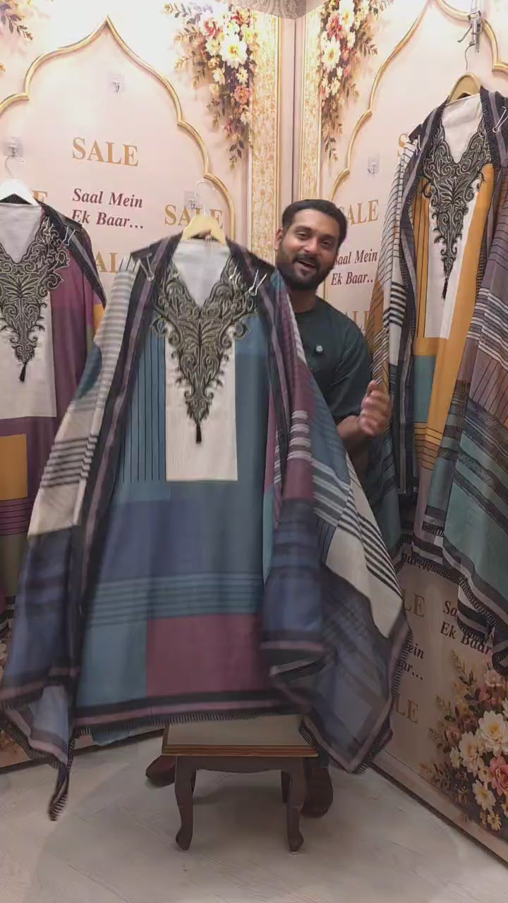 Modern Print's - Maheshwari Silk Suit