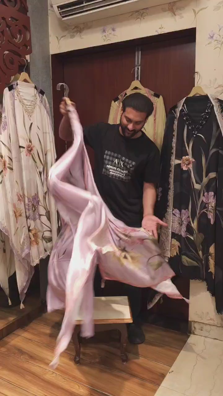 Premium Modal Muslin 2.O with chinnon dupatta