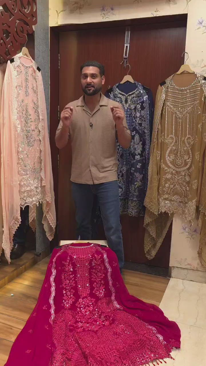 Pakistani Pure Chiffon Suit 3.O-Intense Cutwork