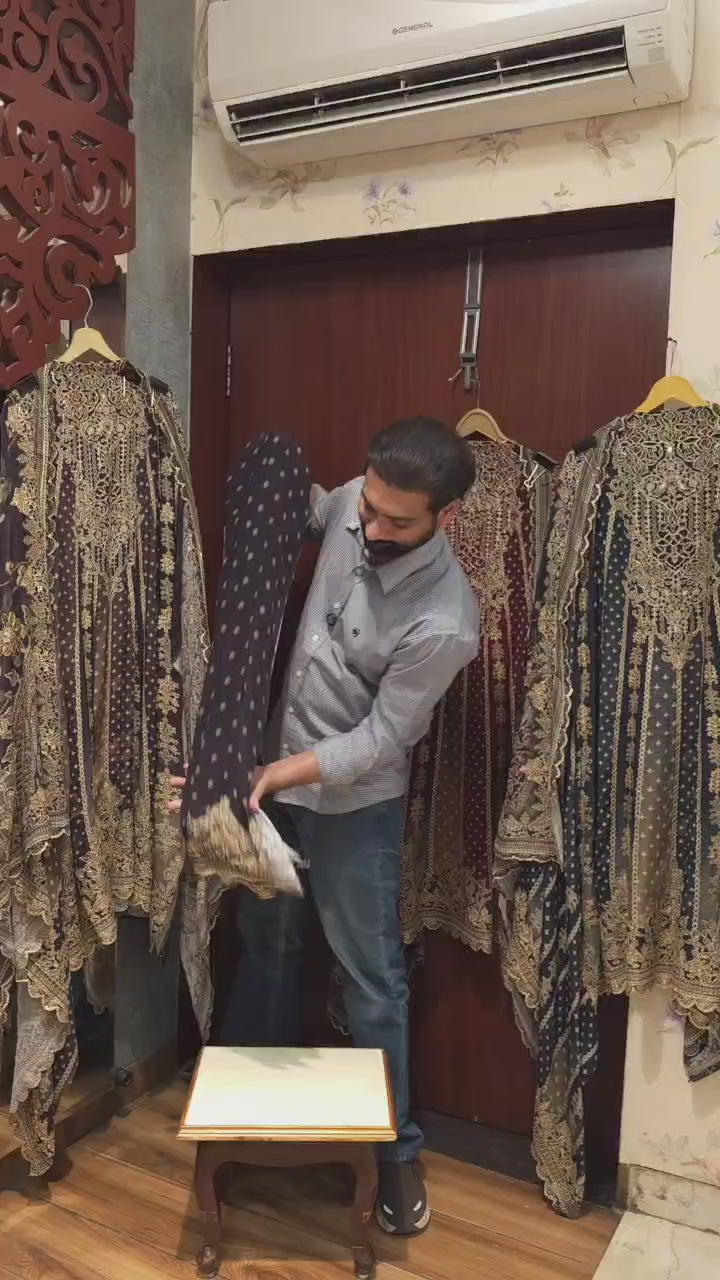 Anarkali Look Pure Crepe A-Line Suit 7.0