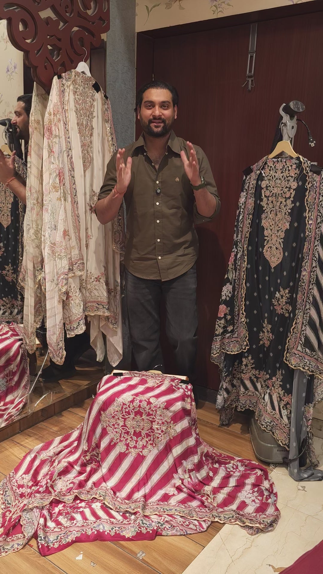 PAKISTANI PRINT, CREPE COLLECTION with embroidery