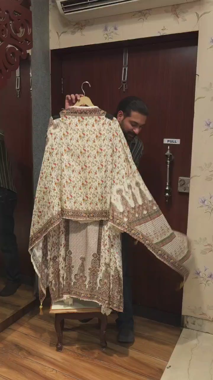 Kashmiri Kani Print Suit– Muslin Edition