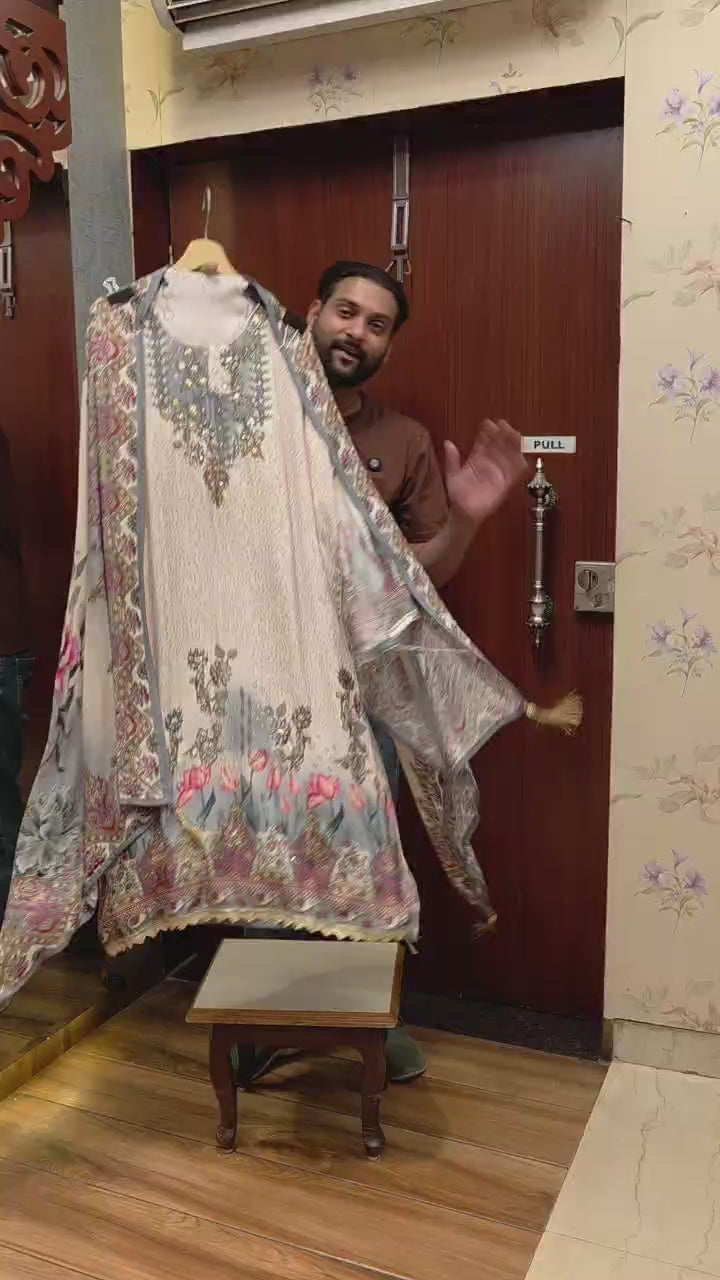 Every day's Smart Pakistani Muslin Suit