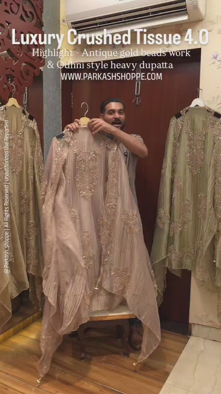 Luxury Crushed Tissue Designer Suit 4.O