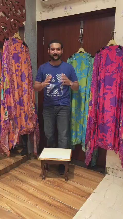 Cabana Print Pure Muslin Suit 6.O