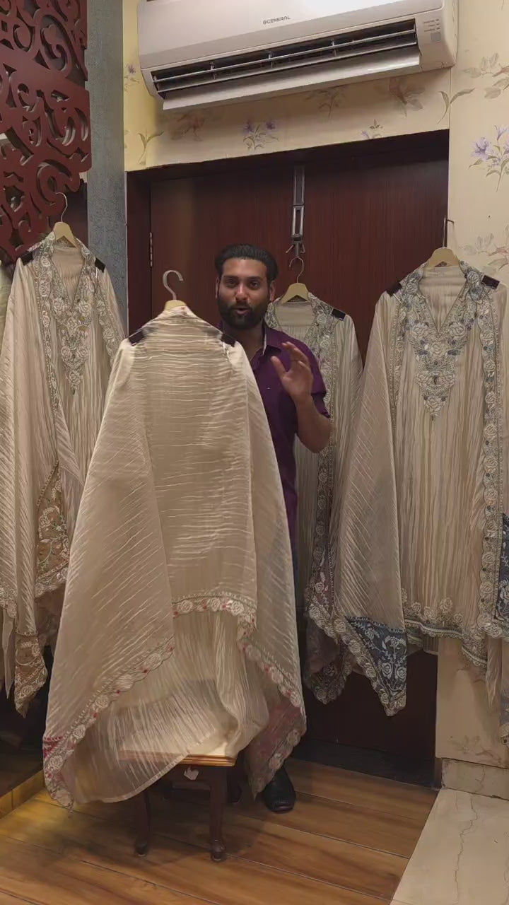 Wrinkled Glass Tissue- Modern Statement Suit