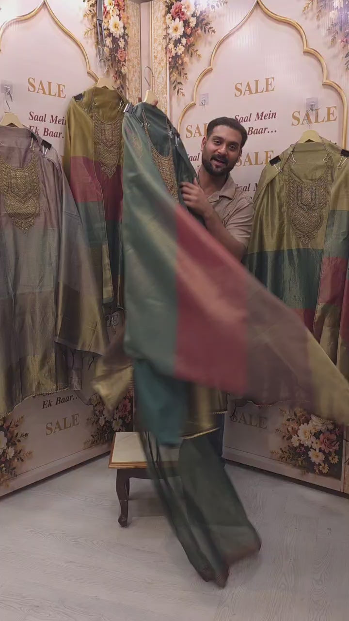 Banarasi Heritage Weave Designer Suit