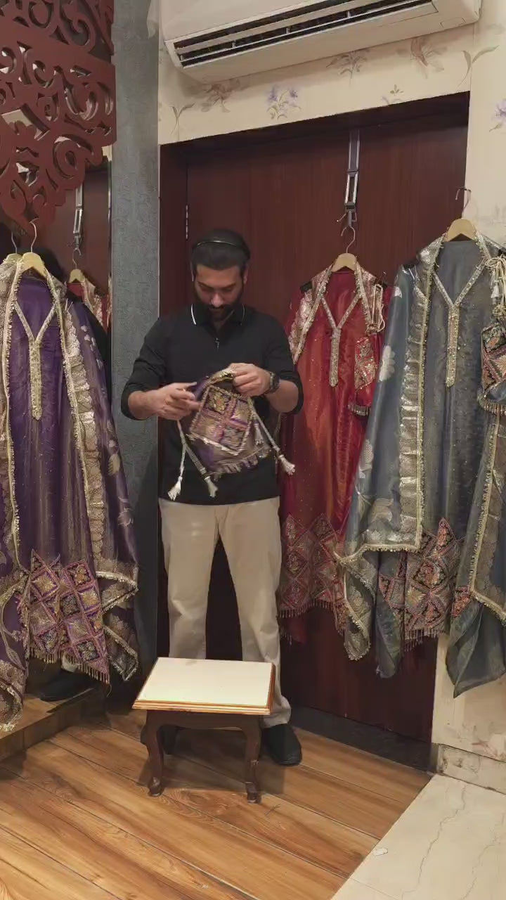 Mughal Art 3.O Suit with Rajwada Embroidery