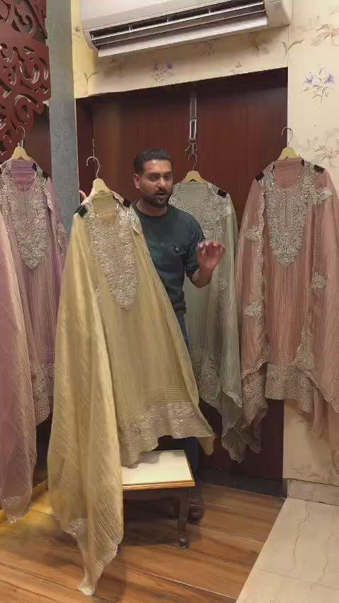 Luxury Crushed Tissue Designer Suit 3.O