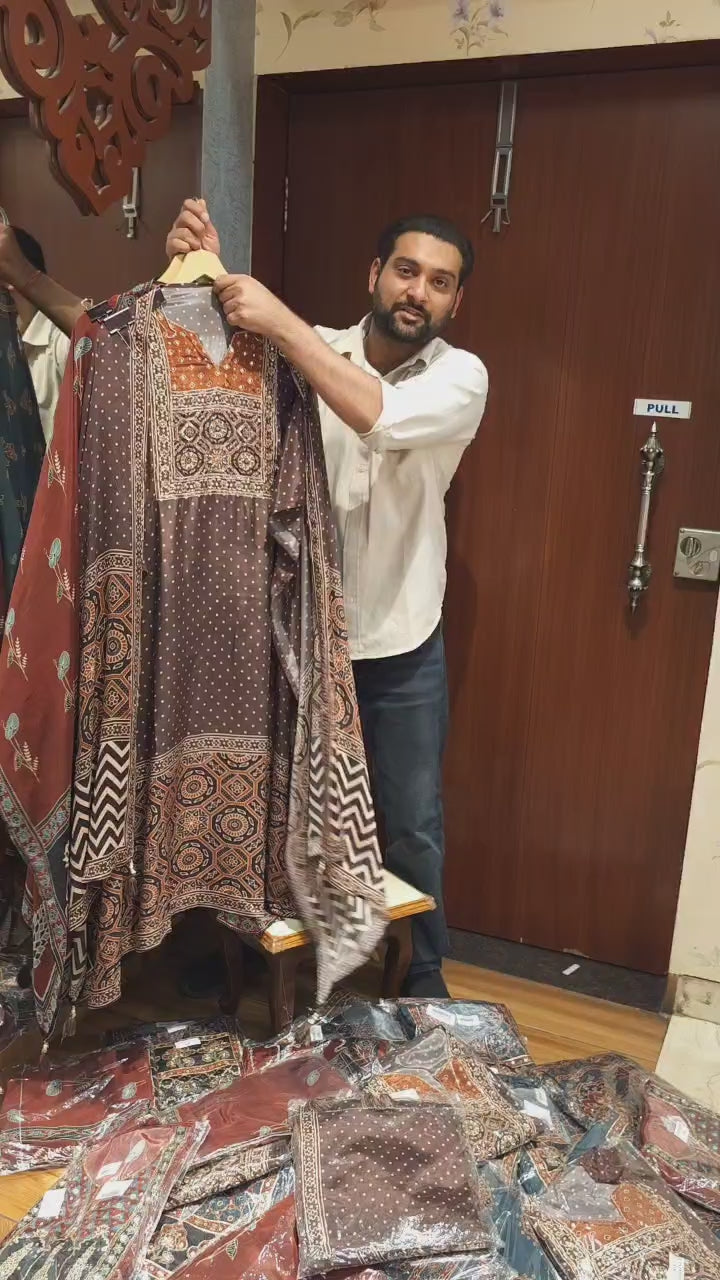 Viral Kalamkari & Batik Crepe Suits - 3 Designs